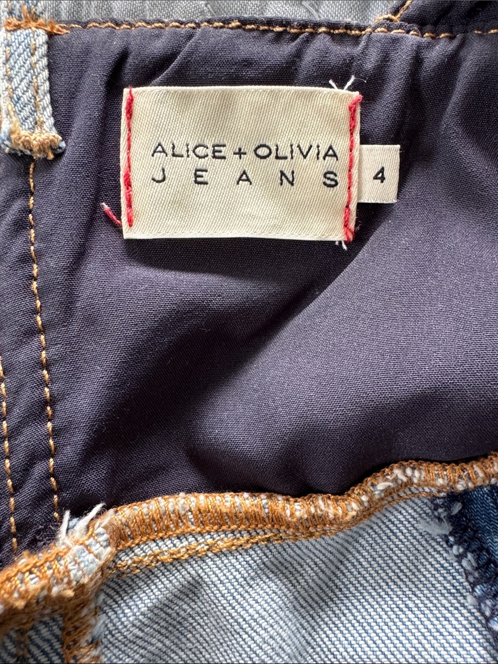 Alice + Olivia Light Blue Denim Spaghetti Strap Mini Dress - Picture 2 of 3